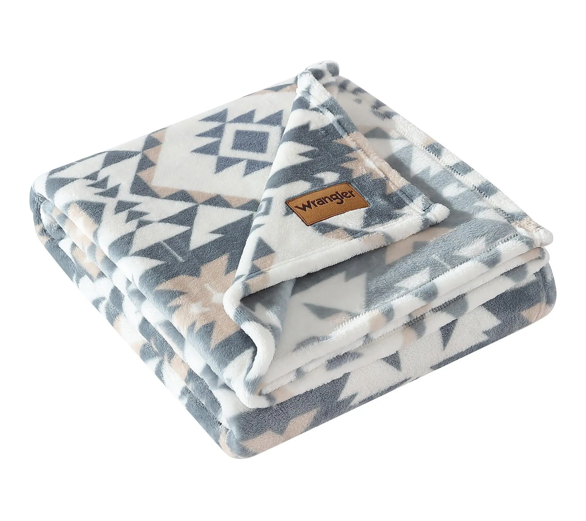 Wrangler Dakota Grey Plush-Fleece 50"X60" Throw Wrangler Dakota Grey Plush-Fleece 50"X60" Throw