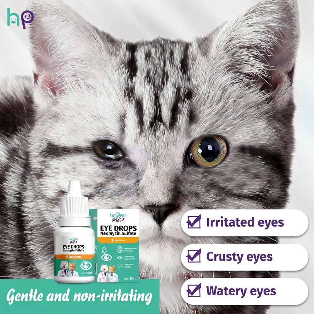 HEGEN PET Gentle Eye Care Drops for Dogs and Cats