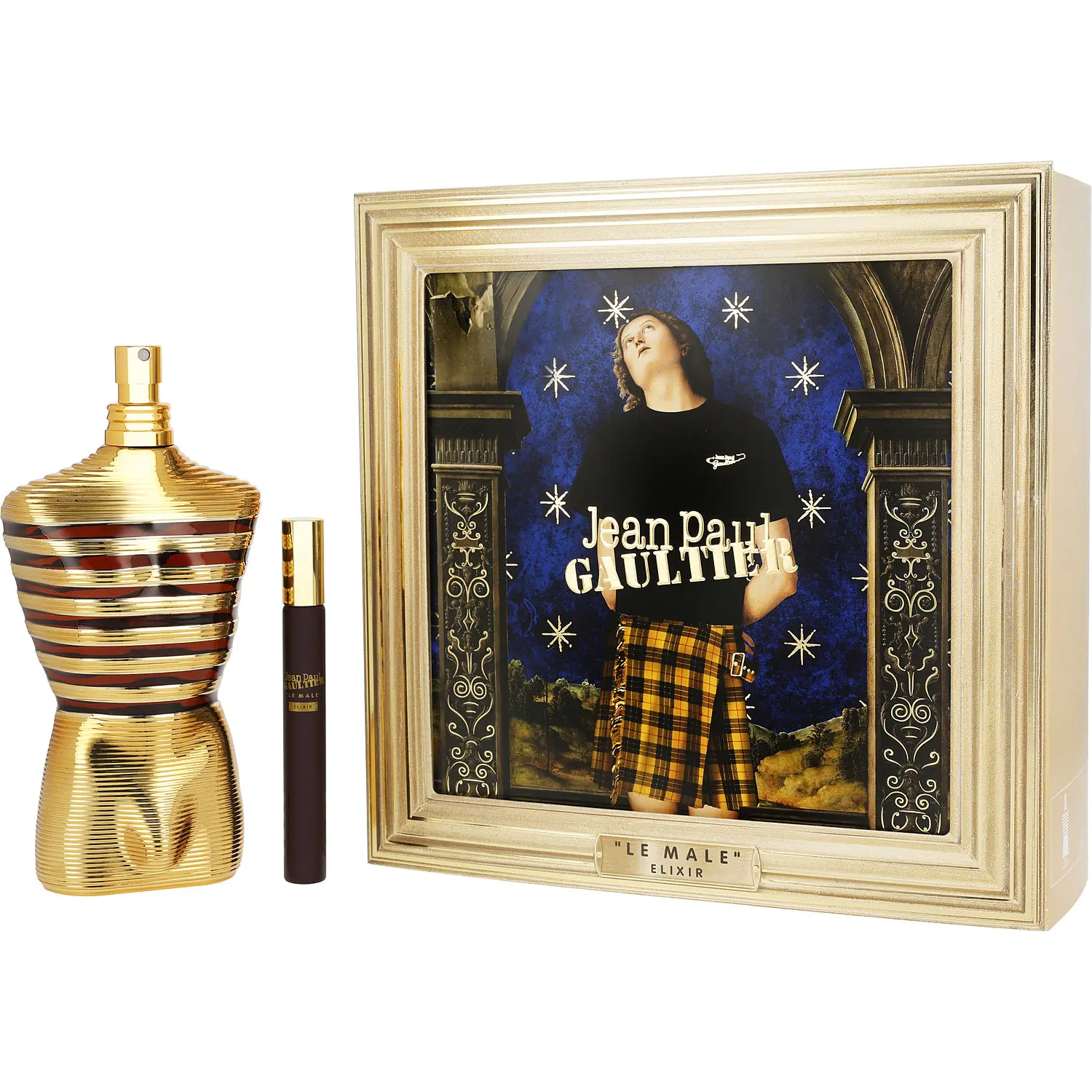 Jean Paul Gaultier Elixir Set-Parfum Spray 6.8 Oz & Parfum Spray 0.34 Oz Mini For Men