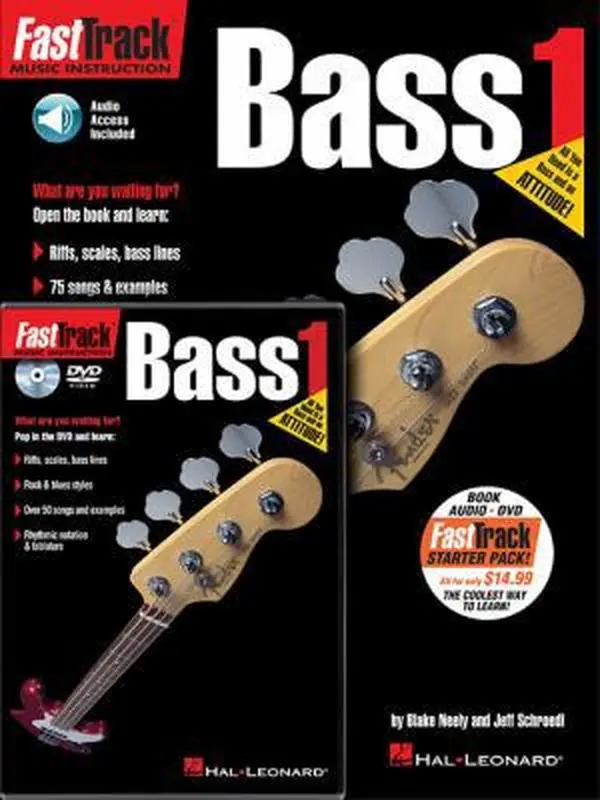 USED-Fasttrack Bass Method Starter Pack Book/Online Media [With CD (Audio) and DVD] by Hal Leonard Corp. (Paperback)