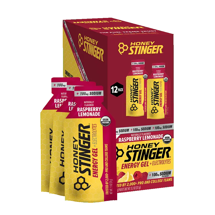 Raspberry Lemonade Electrolyte Energy Gel Box of 12