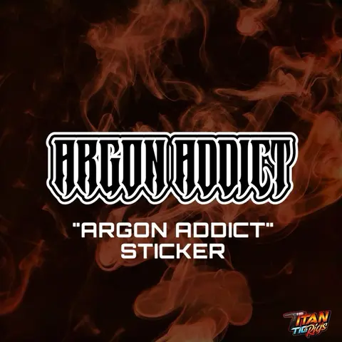 Argon Addict Die-Cut Holographic Outline Adhesive Decals - 4.5in x 1.4in Black & White Bold Text Aesthetic Art Cut Out Stickers for Scrapbooking, DIY Projects to Express Identity