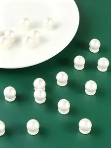 Diy22 Piece Ivory Round Imitation Pearl Shoe Decorative Buckles, Suitable for Shoe Flower Accessories, Bag Packaging, Handmade DIY Craft Supplies