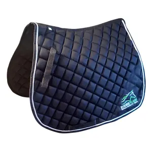 Equine Care Premium Cotton Saddle Pad for English Riding – Non-Slip, Breathable, Moisture-Wicking, Full Size