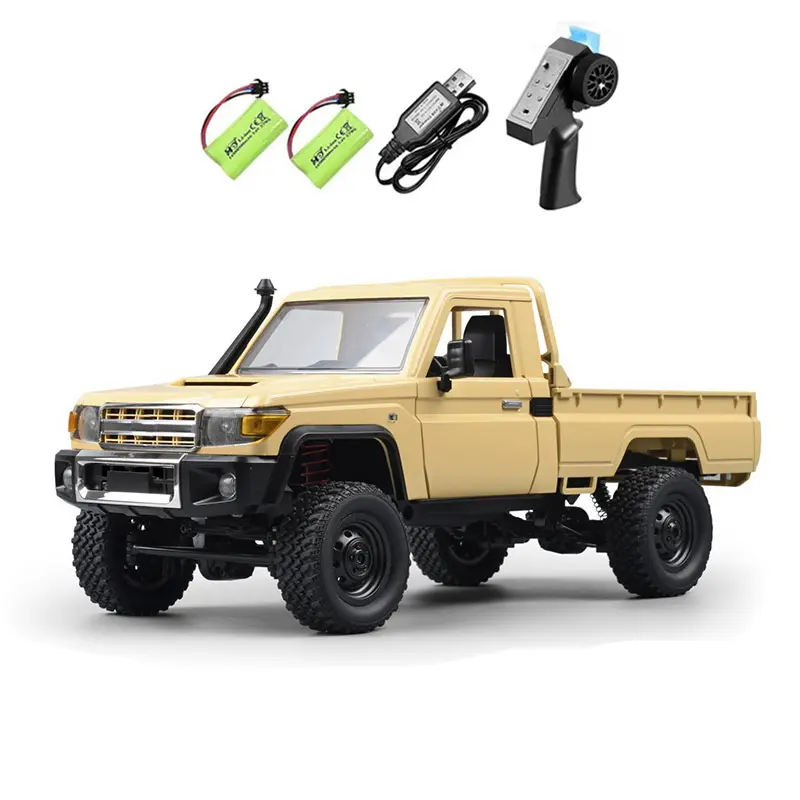 MN-82 1/12 Scale 4WD 2.4GHz All-Terrain RC Crawlers, Remote Controlled Rock Crawler Truck with 2 Batteries, Hobby Toy for Kids