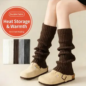 5 Pairs High-Quality Warm Foot Shoes Jk Bubble Leg Warmers Fashionable Korean Style Lolita Loose Leg Warmers Women's Versatile Elephant Stockings Leg Warmers