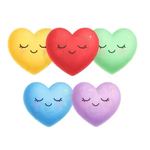 Heart Check Pack – Emotion Cards for Kids (5 Laminated Hearts)