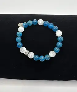 Manifestation Bracelet - Apatite & Selenite