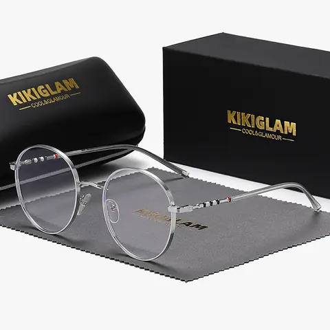 Vintage Round Frame Eyeglasses, Circle Glasses, Fashion Eyeglasses for Women & Men, blue light glasses, Fashion Eyeglasses for Work, Daily Clothing Decor, Perfect for Student Daily Use, Vintage Metal Frame