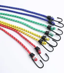 8 Pack Bungee Cords with Hooks,Elastic Bungee Straps,Includes 40",32", 24", 16",Heavy Duty Outdoor Bungie Straps to Packing for Tent,Camping,Fastening Items,Storing Packages