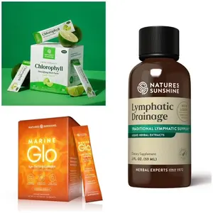 Bye Bloat, Hello Glo Bundle! Lymphatic Drainage, Lime Chlorophyll Sticks, Marine Glo