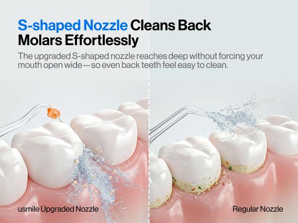 [Hot] usmile C30 Cordless Oral Irrigator - Single Unit, 60s Continuous Flossing, 60-Day Battery, 5 Intensity Levels with Gum Care Mode for Deep Clean, IPX7 Waterproof, BPA-Free, USB-C Rechargeable for Home Travel, Care Oral Irrigators, Oral Plaque Remover