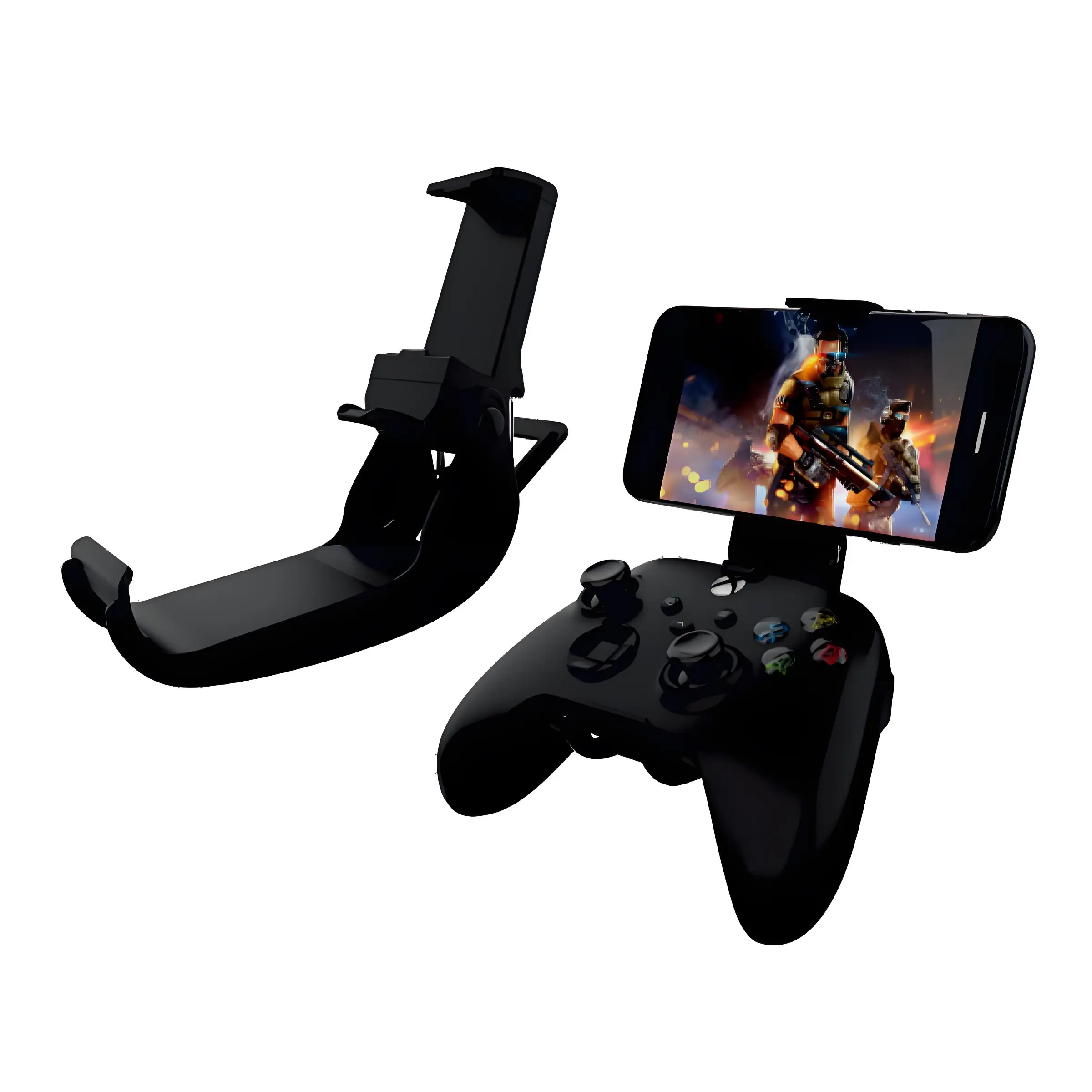 Xbox Controller Stand Cell Phone Holder, Cellphone Holder, Phone Mount, Compatible with Xbox XS 4, Samsung S9/s8, Stretchable Clip, Adjustable, Gaming Accessories