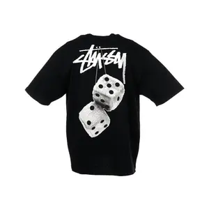 Stussy Men's Fuzzy Dice Tee Black, from StockX