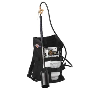 Flame King Bundle 5lb Propane Tank + 500,000 BTU Weed Burner Torch Ignitor + Propane Backpack
