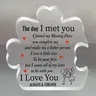 "I Love You" Acrylic Puzzle Piece, Frameless Love Message Desktop Decor, Heart Plaque, Romantic Gift for Valentine's Day and Anniversaries for Couples, Acrylic Decoration Sign