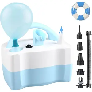 Balloon Pump, Balloon Inflator with Auto Deflate Function, Air Filler Machine for All Latex & Foil Balloons, Fast & Quick Deflation for Decoration