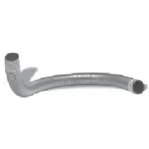 212 MAIN M&G Duravent 3PVP-60F Pellet Chimney Flex Pipe, 3 in x 60 in Pelletvent Pro, Duralock System, Stainless Steel Flex Section, Type B Gas Component for Biofuel Appliances