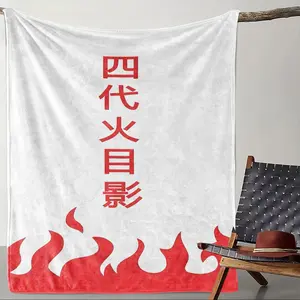 1PC Soft Comfortable Naruto Pattern Blanket, Flannel Air Conditioning Blanket, Travel Blanket, Throw Blanket, Gift for Family Friends, Valentine's Day Birthday Christmas