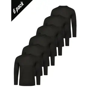 Men's Long Sleeve Compression Shirts, Quick-Dry Breathable Elastic Fit, Casual Spring Fall Workout Innerwear, Running Gym Wear, Athletic Training Apparel