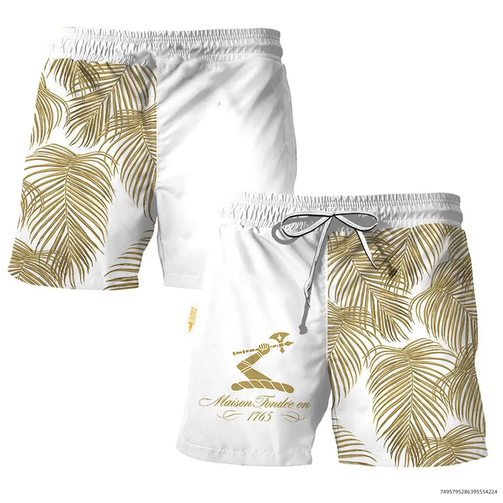 Hennessy Tropical Fern Swim Trunks, Hawaiian Shorts For Men Dad Friend, Trending Shorts