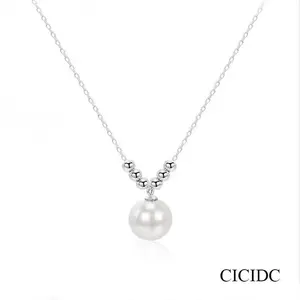 White Bright Natural Edison Pearls Necklace Adjustable Elegant For Daily ( 10-12mm )