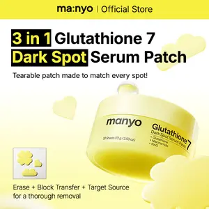 [ma:nyo] Glutathione 7 Dark Spot Serum Patch — Brightening Hydrogel Spot Patch for Face, Dark Spot Care, Hyperpigmentation & Tone Correction, Korean Skin Care