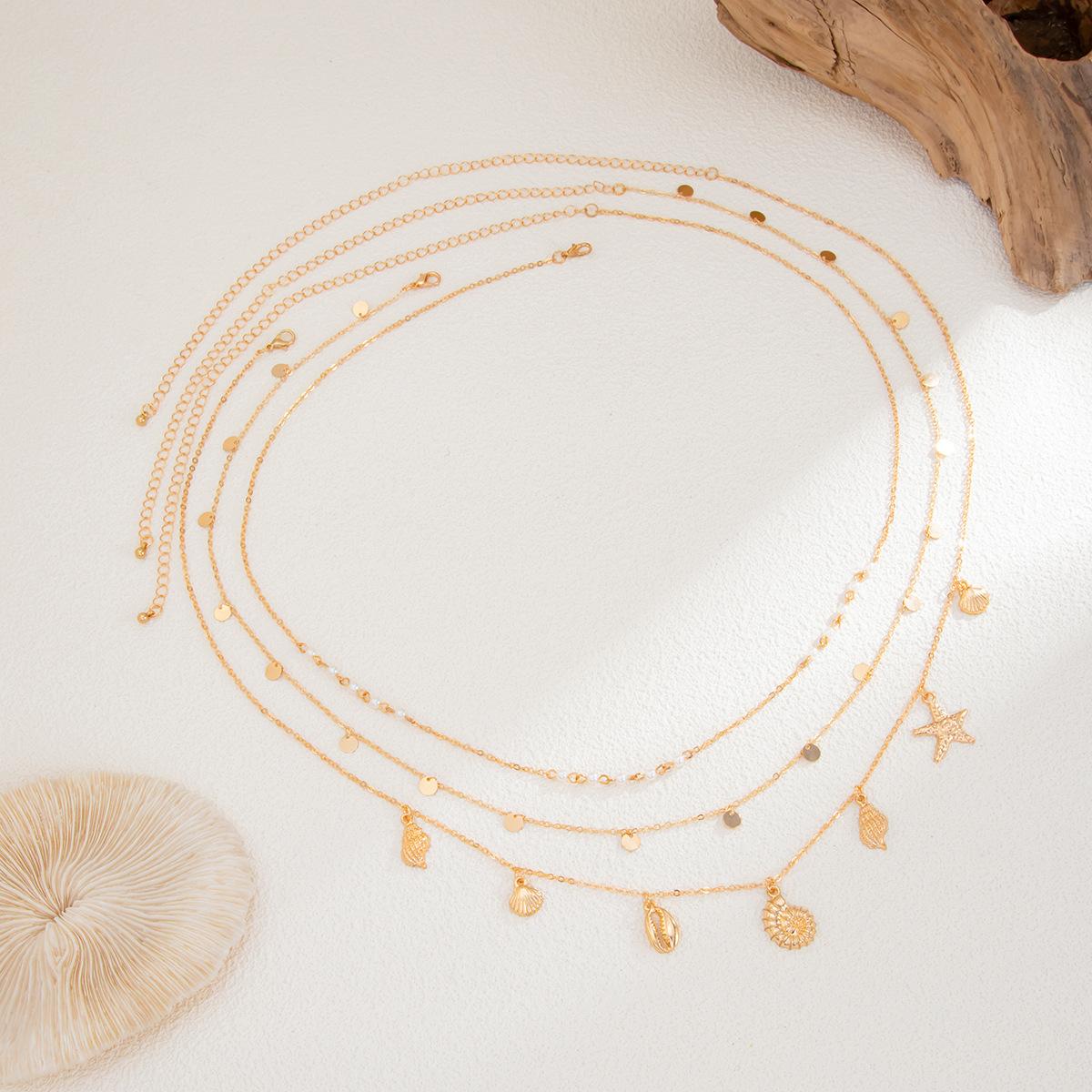 Sexy Pearl Thin Chain Shell Body