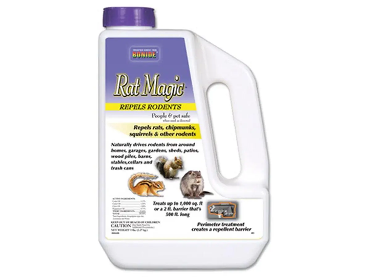 Bonide Products 863 Outdoors Rat Repellent Granules, 5 lbs.