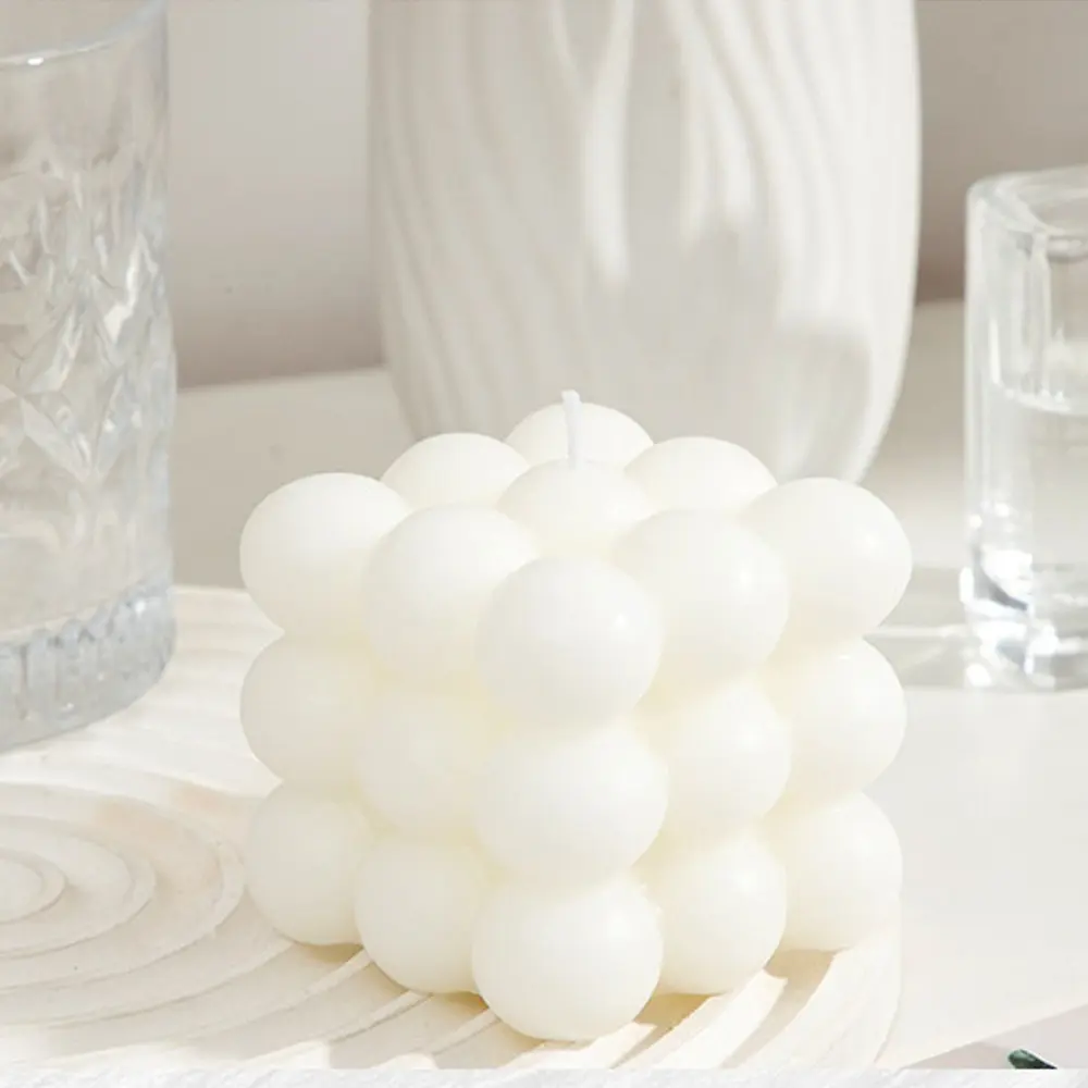 Bubble Candle Cube Soy Wax Home Decor Scented Candle, Candle Decoration, Room Decor, Romantic Candle Gift, Guest Party Gift, Wedding Guest Gift, Bridal Shower Gift, Christmas Gift, Tea Party Candles