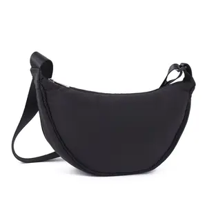 Crescent Bag for Women Men Trendy Small Sling Crossbody Bag with Half Moon Shape,Travel Sling Bag