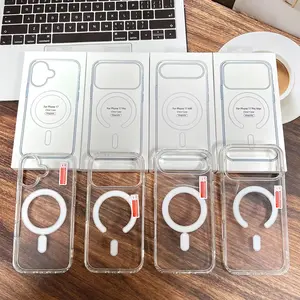 Apple MagSafe Clear Case for iPhone 17 Air Acrylic Protection Transparent Lightweight Shockproof Scratch Resistant Wireless Charging Compatible Smartphone Cover