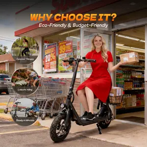【MEGAWHEELS】 EB08 Commuter Electric Scooter – Adjustable Seat,20Mile Range, Foldable, Dual Brakes & Storage Basket 【MEGAWHEELS】 EB08 Commuter Electric Scooter – Adjustable Seat,20Mile Range, Foldable, Dual Brakes & Storage Basket