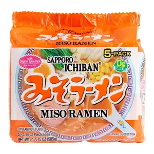 Sanyo Foods Sapporo Ichiban Miso Ramen Noodle - 100.6g x 5 Pack