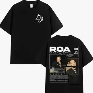 Rapper Roa Gilberto Figueroa New Album 2025 Pop Graphic T Shirt Hipster Mens Tshirt Summer Hip Hop Unisex T Shirts Streetwear TEL