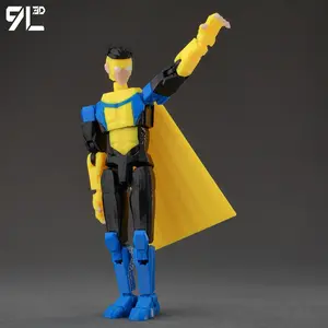 9L3D Printed Invincible Boy Invincible Mark 1.0 Version Titan13 T13 Dummy13 Multi-Jointed Movable Action Figure Collectible Toys