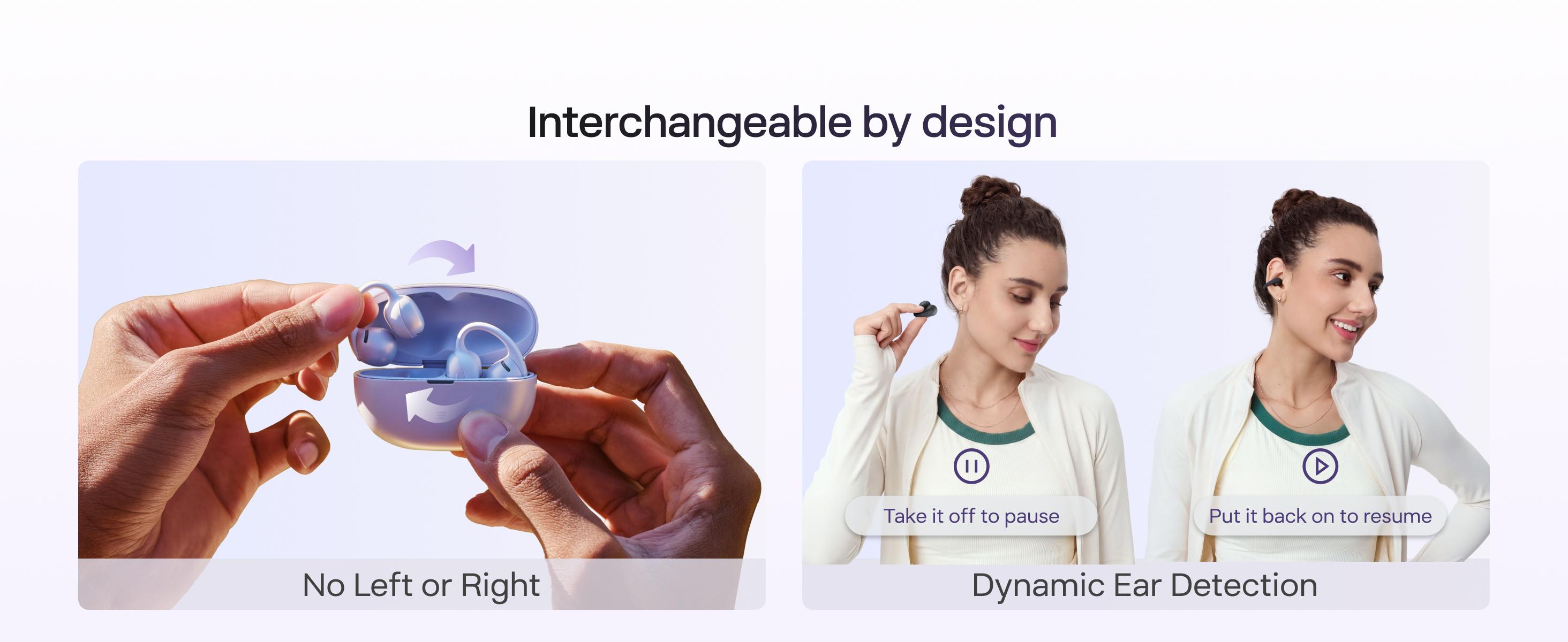 SHOKZ OpenDots Air - Open-Ear, Clip-On Earbuds - Bluetooth 6.1, Up to 36 Hours of Listening, Interchangeable Earbuds, Touch Controls, Dual AI Noise-Canceling Microphones, IP55, Bassphere Technology, DirectPitch Technology