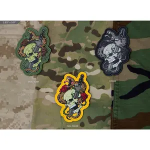 SKULL SNAKE 1 PVC MORALE PATCH