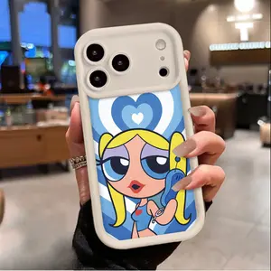 Y2K Powerpuff Girls Phone Case for iPhone 17 AIR 17 PRO 16 PRO 15  PRO MAX  14 PLUS 13 PRO 12 11 PRO XS MAX X XR Samsung Galaxy S26 Ultra S25 Ultra S24 S23 S22 Plus Shockproof Protective Cover Full Protection Anti-Drop