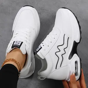 Camouflage Height Increasing Sneakers.Women's Breathable Mesh Sneakers - Casual Lace-Up, Height-Boosting Platform Shoes With Air Cushion Comfort All Seasons.1026 FallFreshness