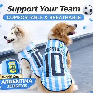 2026FIFA World Cup Pet Jersey, Summer Mesh Breathable Vest, Argentina Teams for Dogs, Comfortable Dog Clothing
