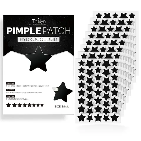 【Black Friday】320/480 Pieces Acne Coverage Set, Hydrocolloid Acne Spot Stickers, Effective Deep-Cleansing Pimple Patches, Blemish Control, Blemish Relief, Spot Treatment for Face, No Fragrance, No Alcohol, Suitable for All Skin Types
