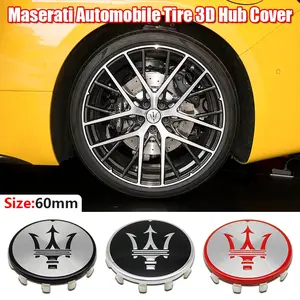 Maserati Car Emblem Wheel Center Cap Badge, Maserati Auto Parts, High-Quality Replacement Accessory, Perfect Fit for Maserati Vehicles