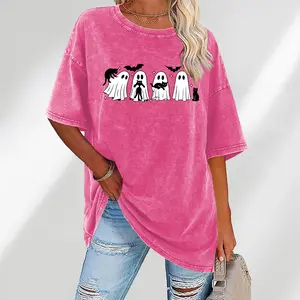 Digitex Acid Washed Shirt Halloween Black Cat Shirt, Cute Ghost Shirt, Halloween Ghost Cat Shirt, Cool Halloween Crewneck, Spooky Season Shirt, Halloween Gift Shirt