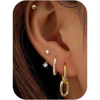 14K - Double Hoops 
