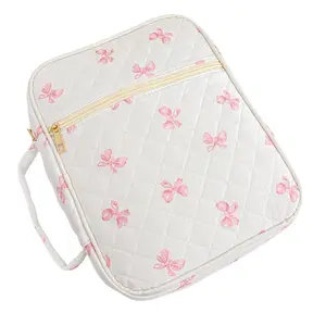 Bible Cover Case for Women,Portable makeup bag, Makeup Organizer Pouch, Travel Cosmetic Bags,Large Bible Tote Bags Organizer Quilted Carrying Case for Girls,Bible Study Supplies Accessories Christian Gifts for Women Storage bag