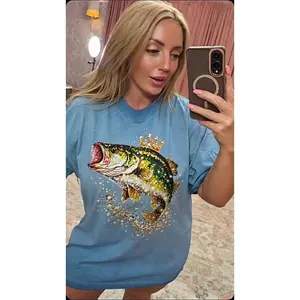 Queen of Bass Oil Slick Oversized Tee