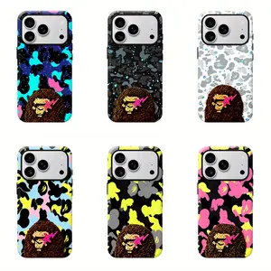 Bape Galaxy Camo Protective Y2K Streetwear Phone  Protective Cover for iPhone 12 13 14 15 16 17 Pro Max