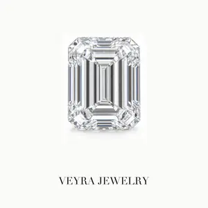 Emerald Cut Moissanite Loose Stone 1-5ct D Color VVS1 with GRA Certificate for Custom Jewelry
