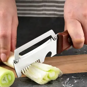 Multifunctional Stainless Steel Peeler Cutter for Vegetables Onions Potatoes Scallions with Peeling & Slicing Blade for Kitchen Cooking Prep Tools Kitchenware Utensils